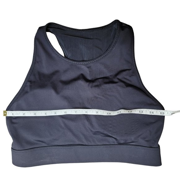 Fabletics Trinity High Impact Sports Bra Black padded no size - Picture 4 of 5